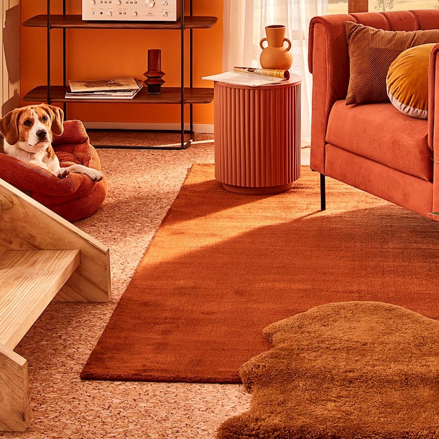 Nouveau Copper Rug | Adairs