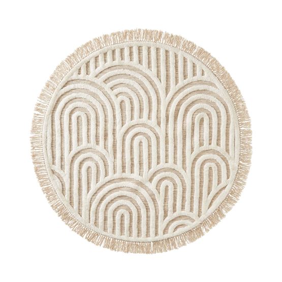 Archie Natural & Ivory Round Rug