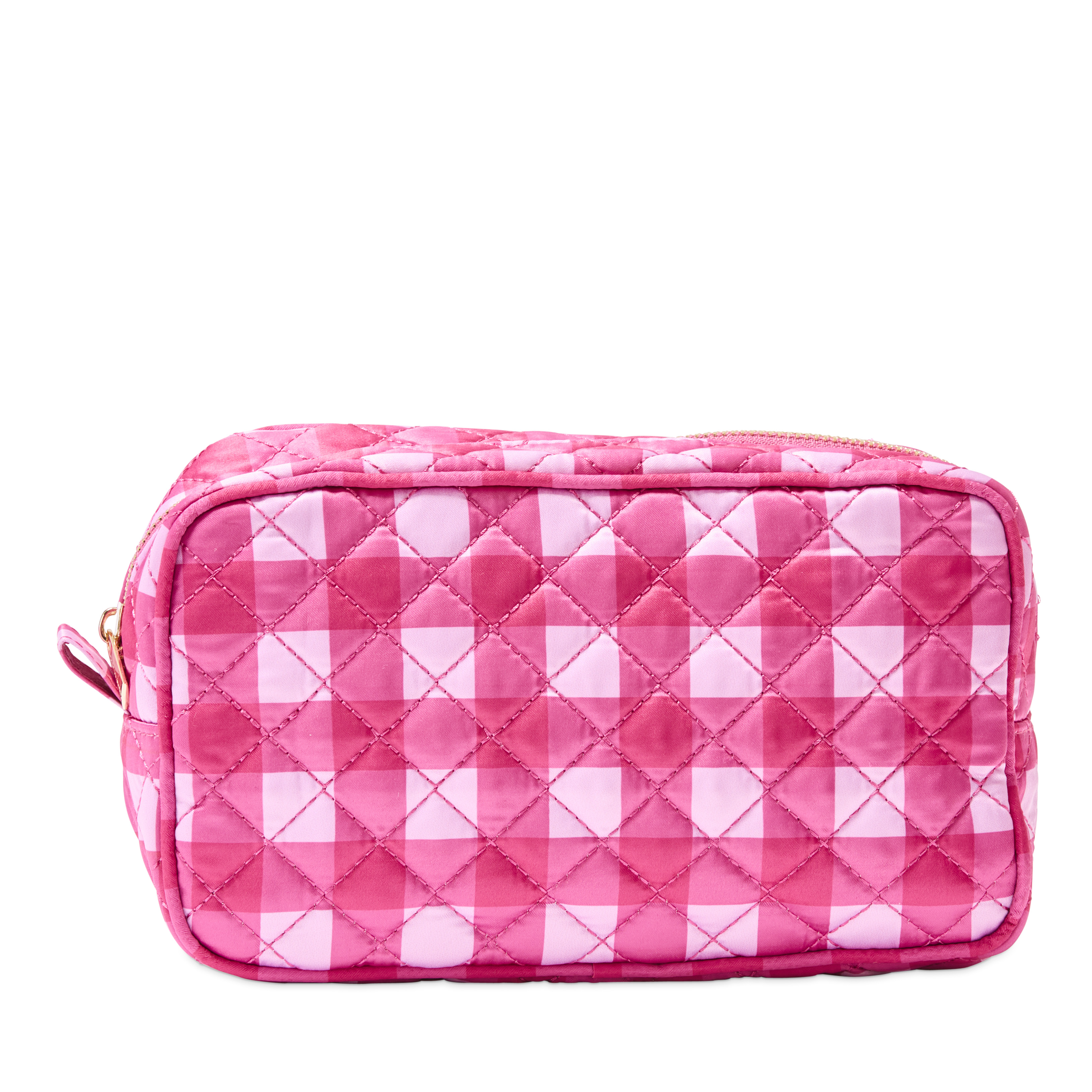 SOIDRAM Floral Makeup Bag Quilted Cosmetic Bag Puffy Coquette Makeup pouch  Aesthetic Cute Travel Toiletry Bag Organizer cotton Makeup Brushes Storage