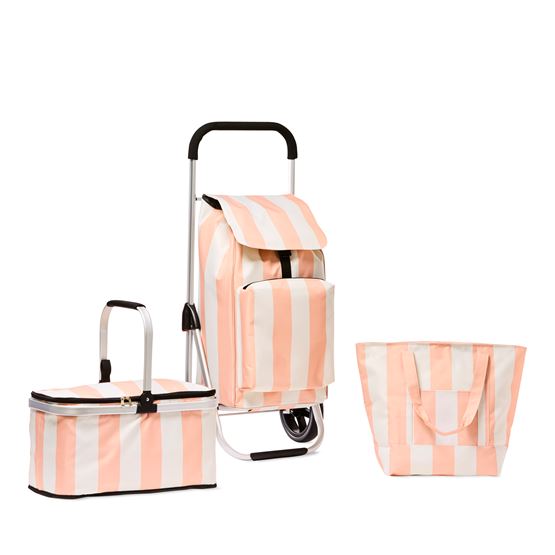 Capri Pink Stripe Shopping Collection