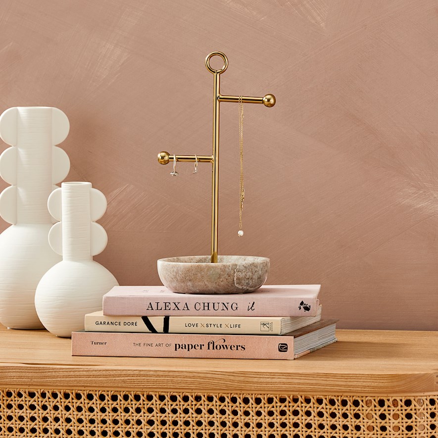 Jewellery stand marble sales