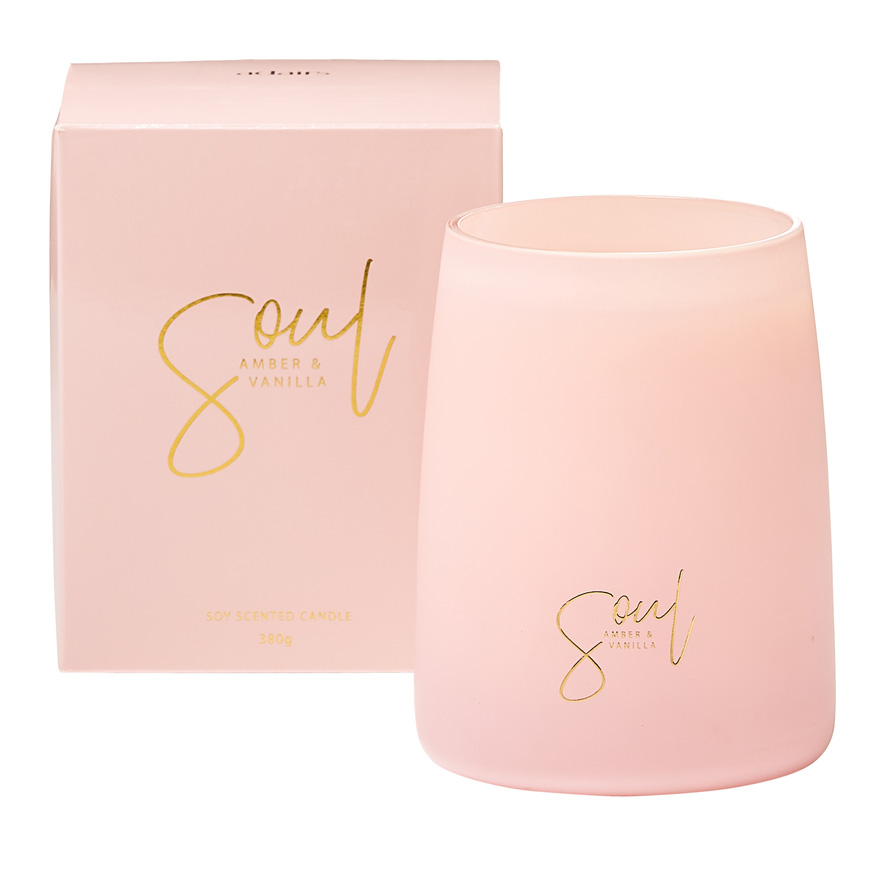 Soul Amber & Vanilla Candle 380g Adairs