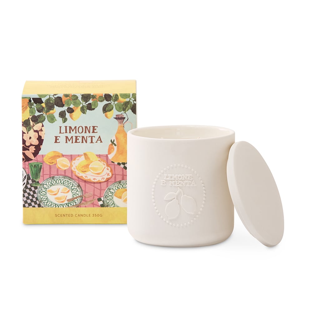 Cooks Lemone E Menta Candle 350g Adairs