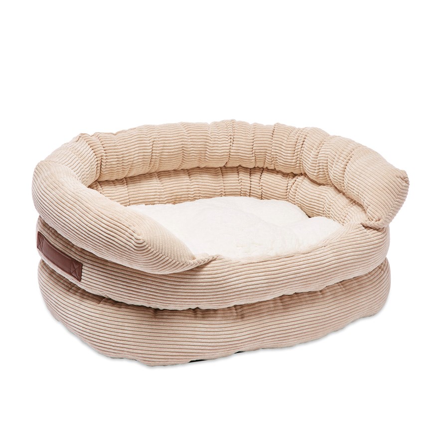 Ziggy Biscuit Corduroy Pet Bed Adairs