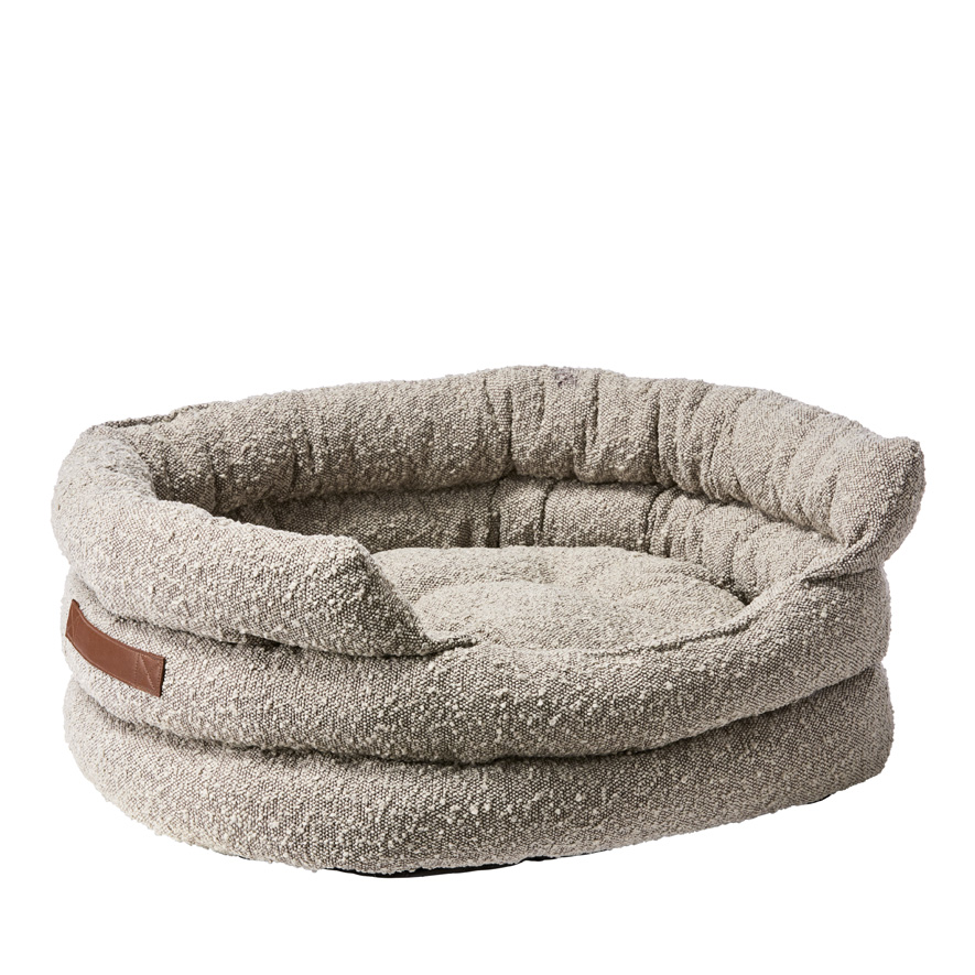 Fetch Ziggy Corduroy Dove Boucle Pet Bed Adairs