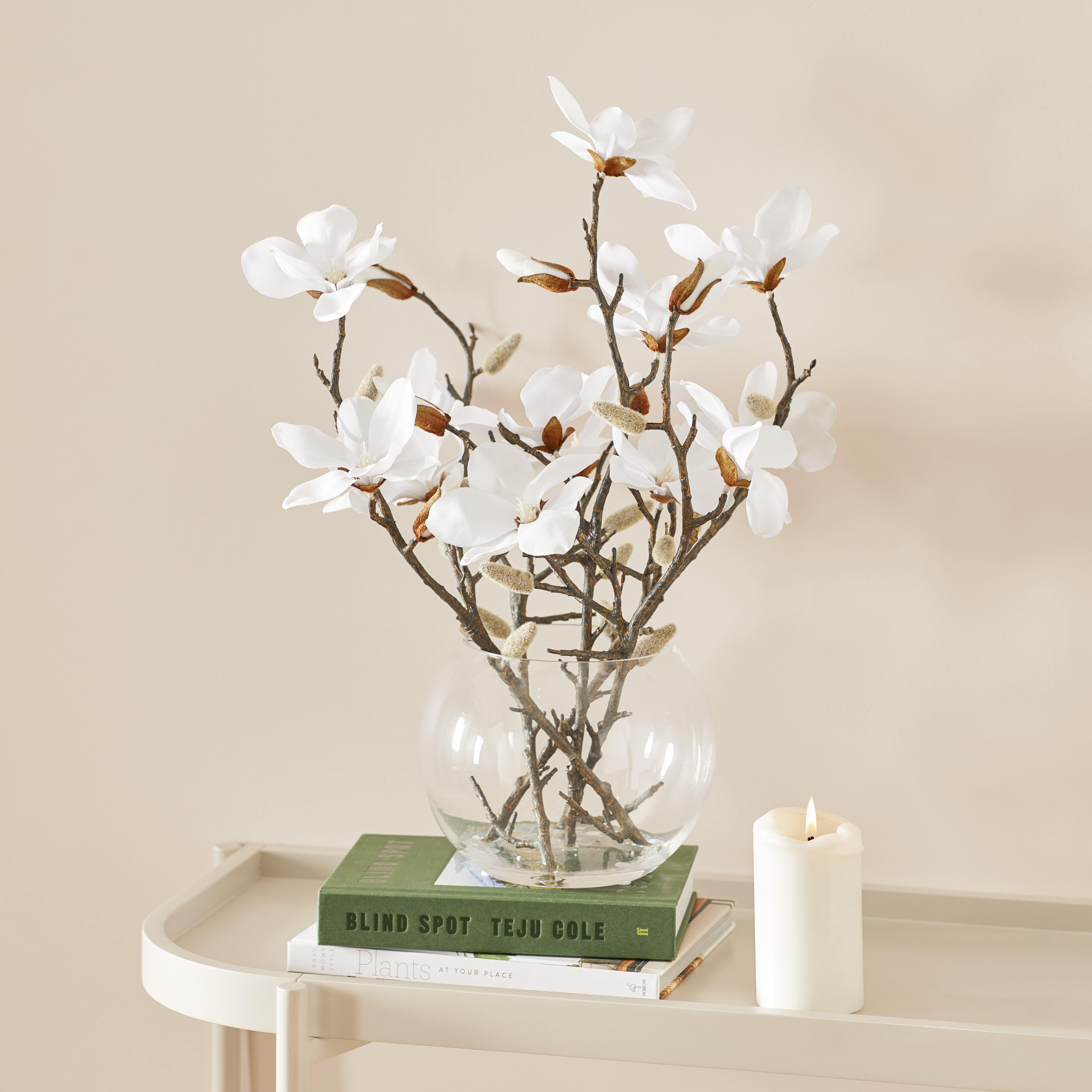 White Magnolia In Vase Adairs