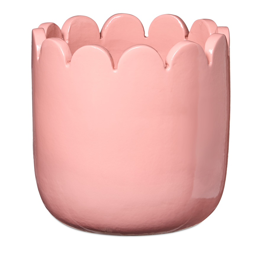 Glossy Petal Cameo Rose Pot Adairs