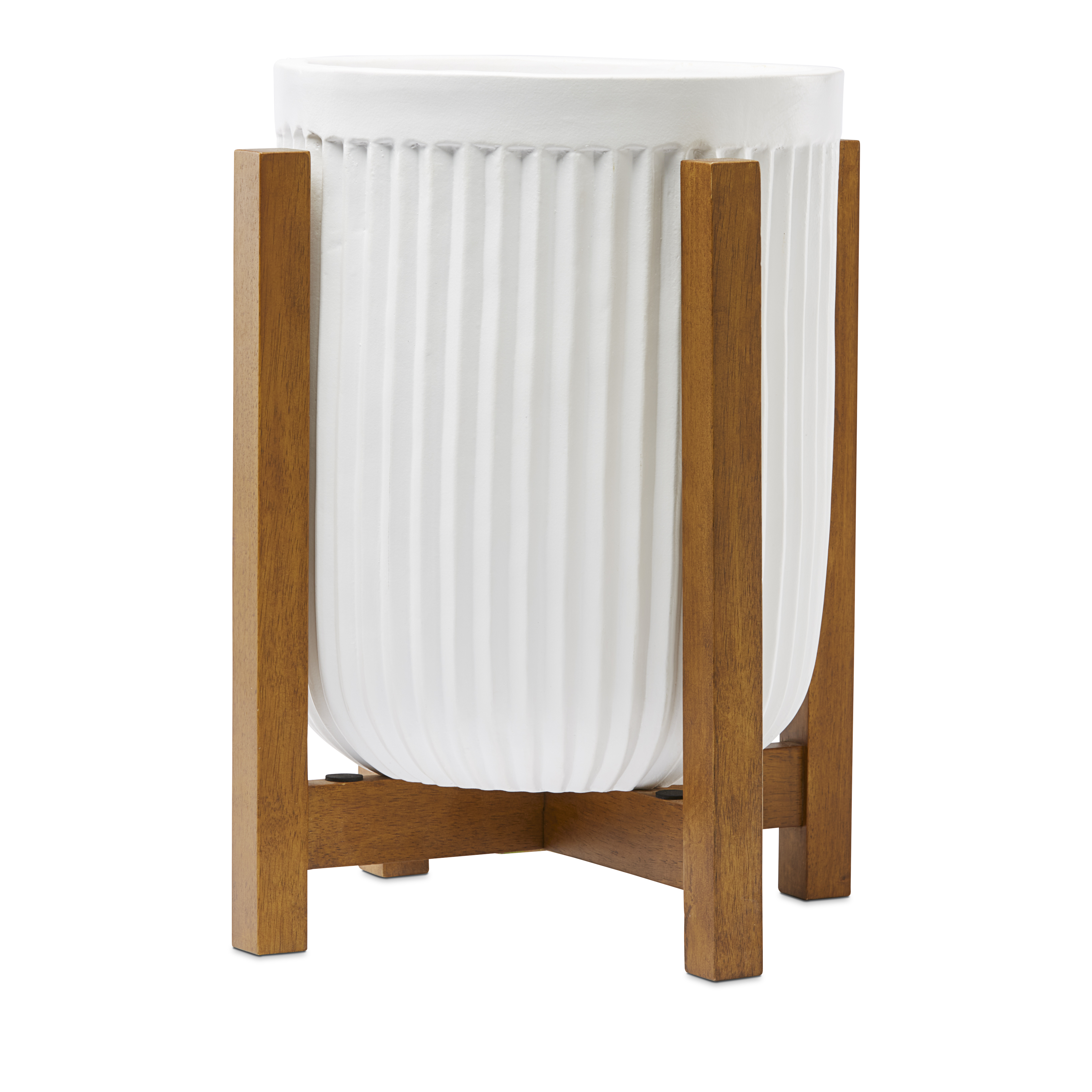 Nora White Plant Stand Adairs