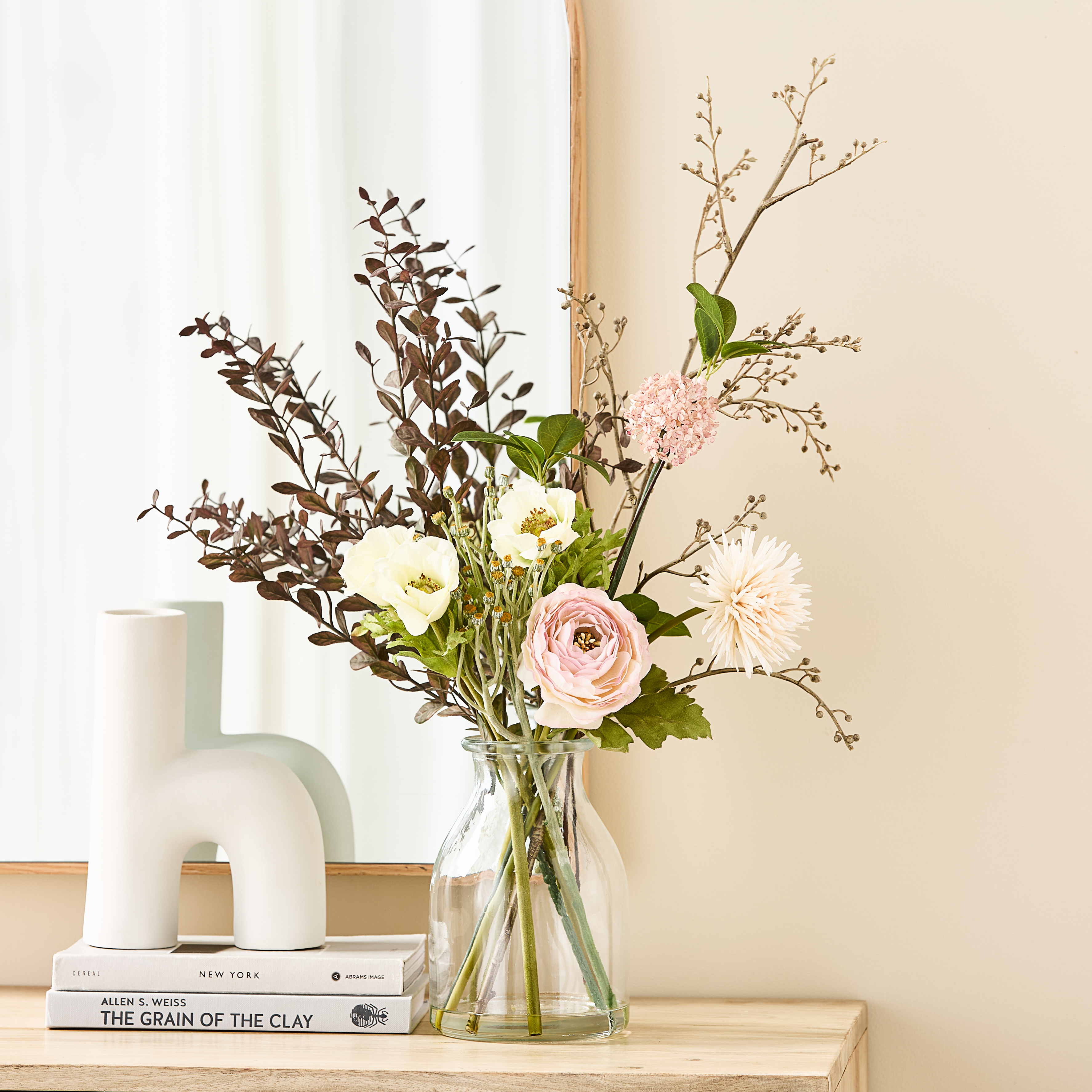 Fleurs dans l'eau Tea Rose and Sprig | Adairs