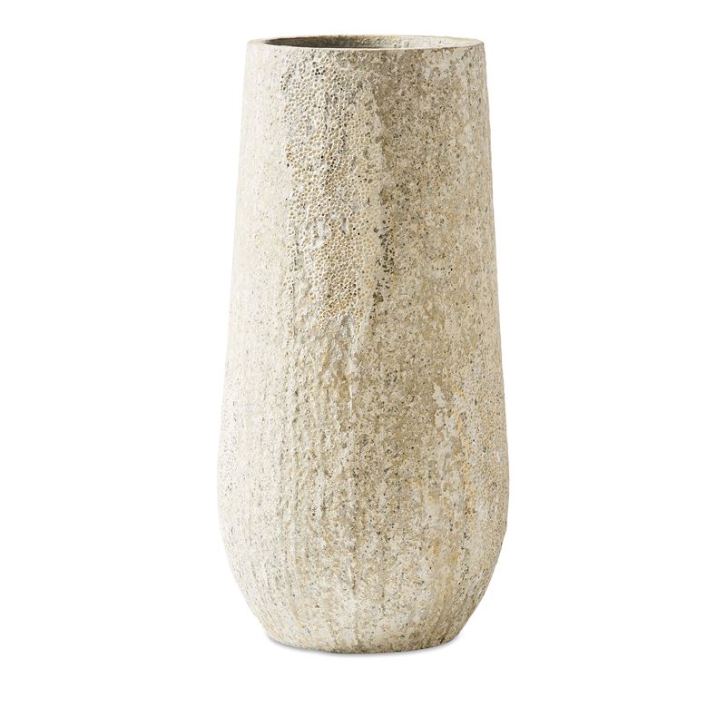 Odyssey Rustic Tall White Pot