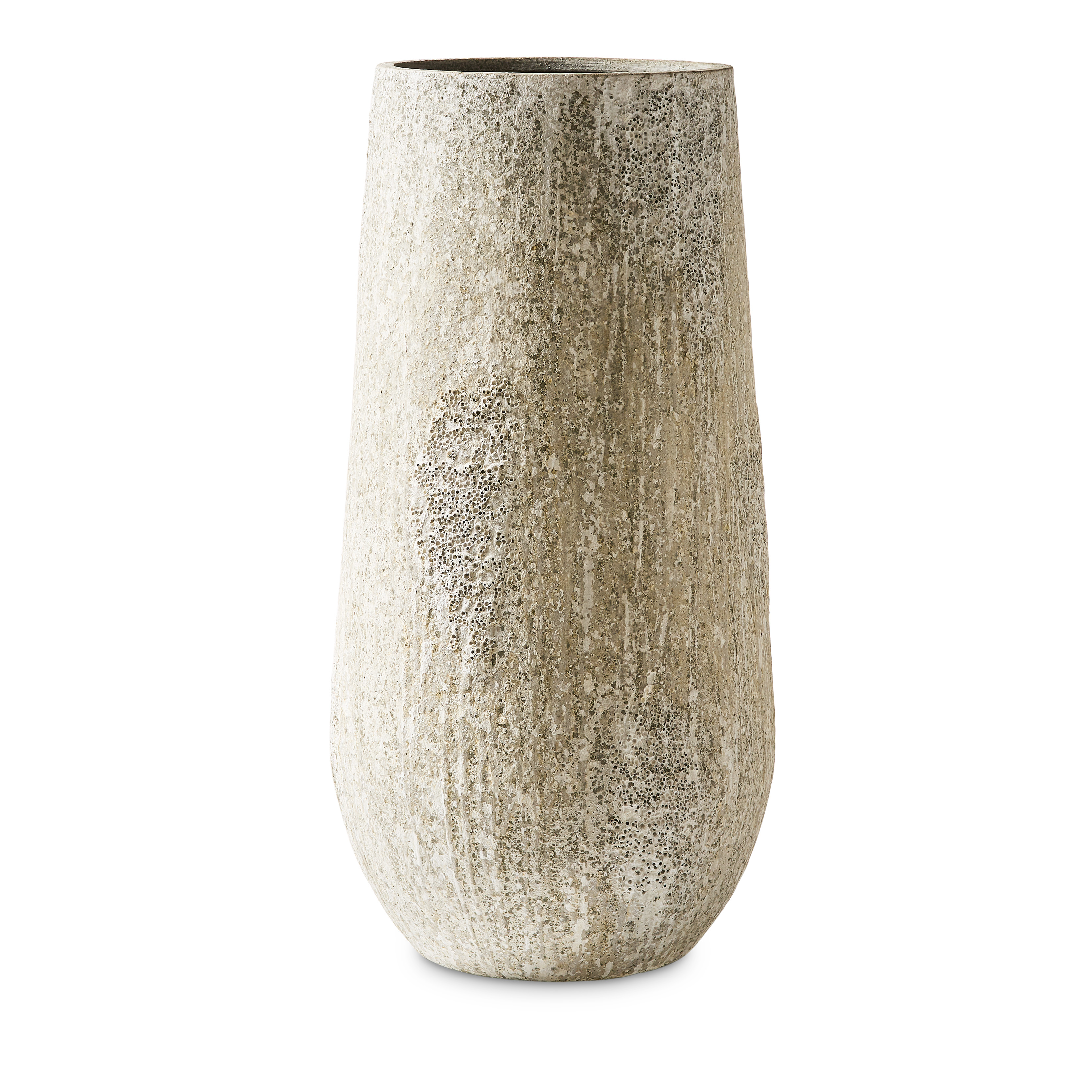 Odyssey Rustic Extra Tall White Pot Adairs