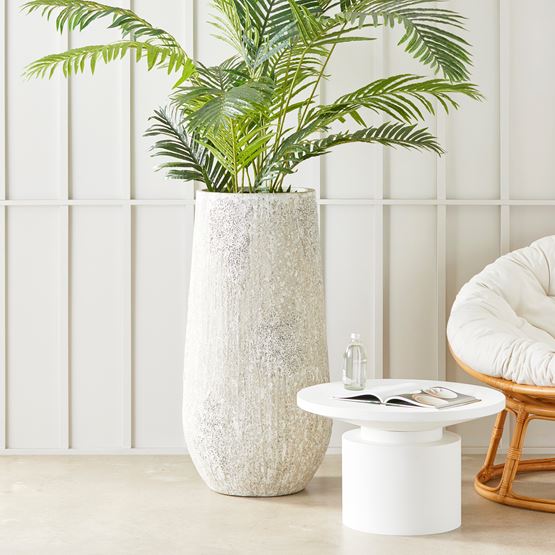 Odyssey Rustic Extra Tall White Pot