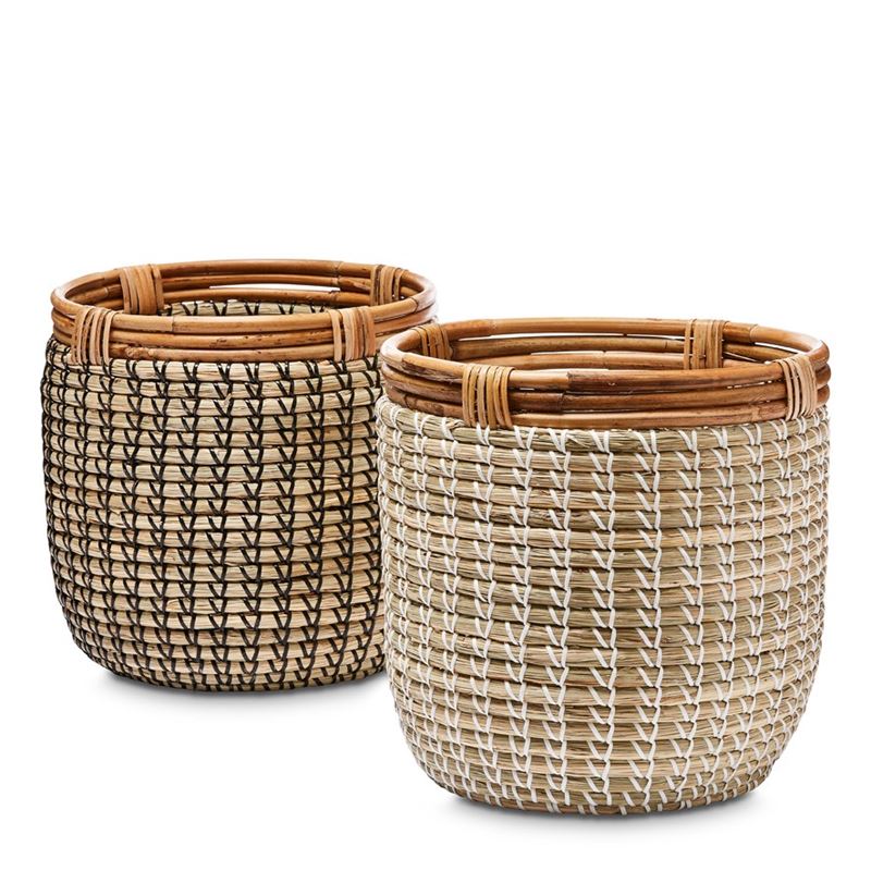 Timaru Natural & White Basket