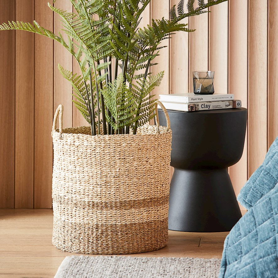 Nha Trang Natural & Bleach Base Basket Adairs