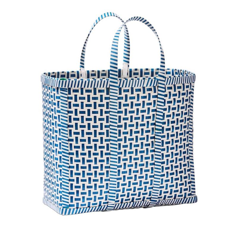 Adairs - Breeze Blue & White Basket