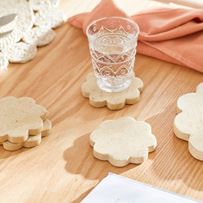 Pansy Tan Coasters Pack of 4