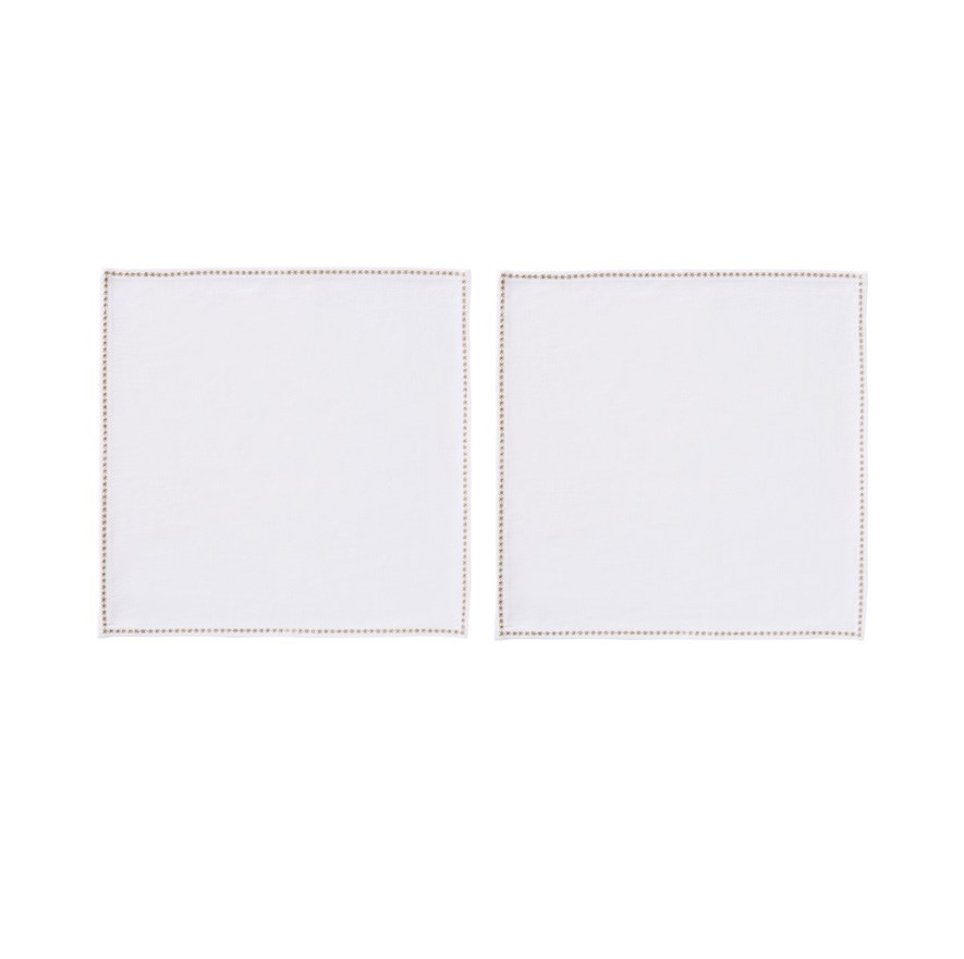 Santorini White Napkins Pack of 2 Adairs