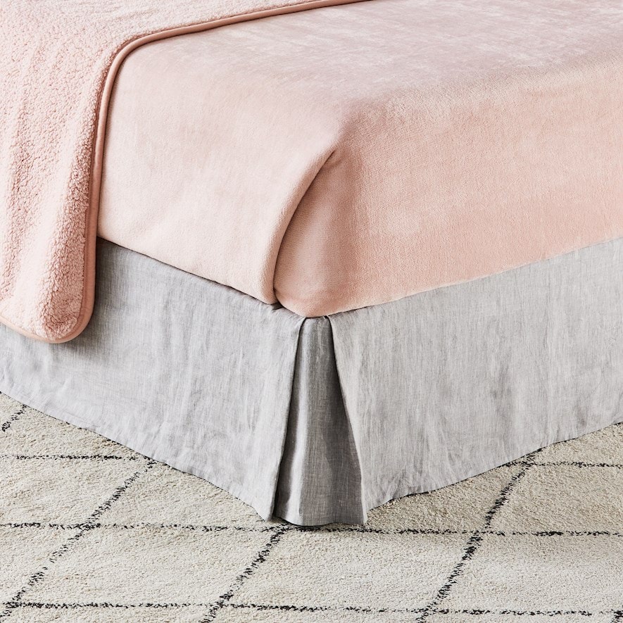 Large tan and pink sherpa blanket. main image 0