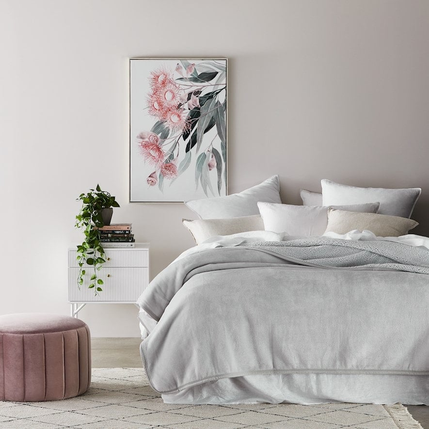 Sherpa Silver Blanket Adairs