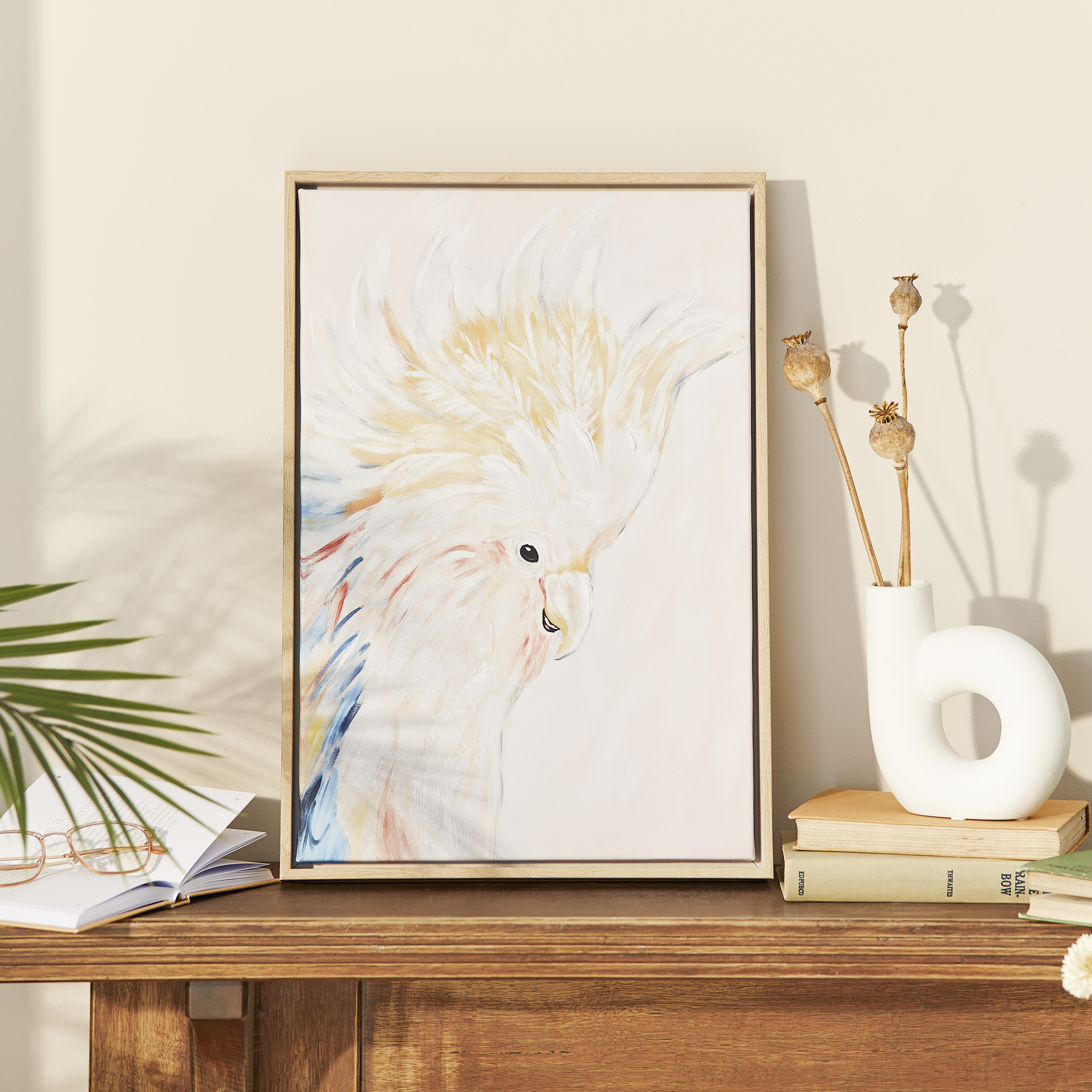 Aves Proud Cockatoo Canvas Adairs