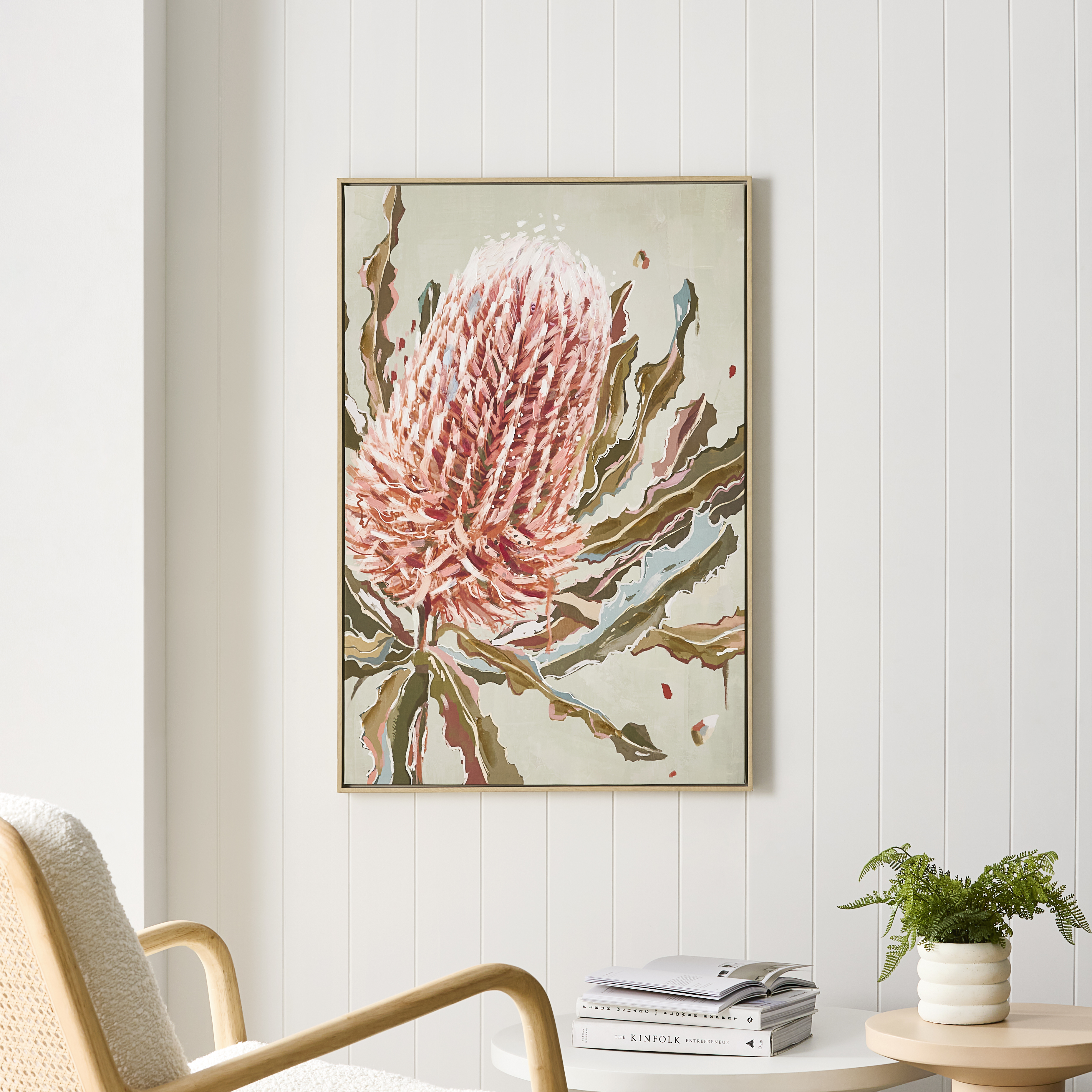 Native Sage Banksia Canvas Adairs