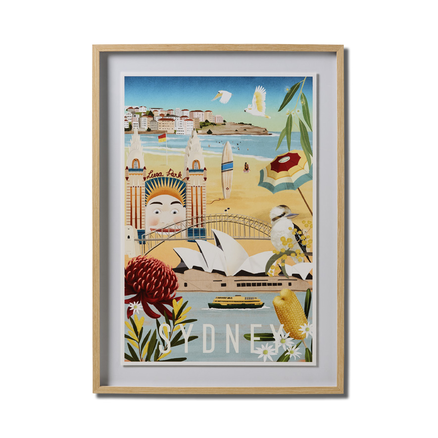 Australian Icon Sydney Framed Wall Art Adairs