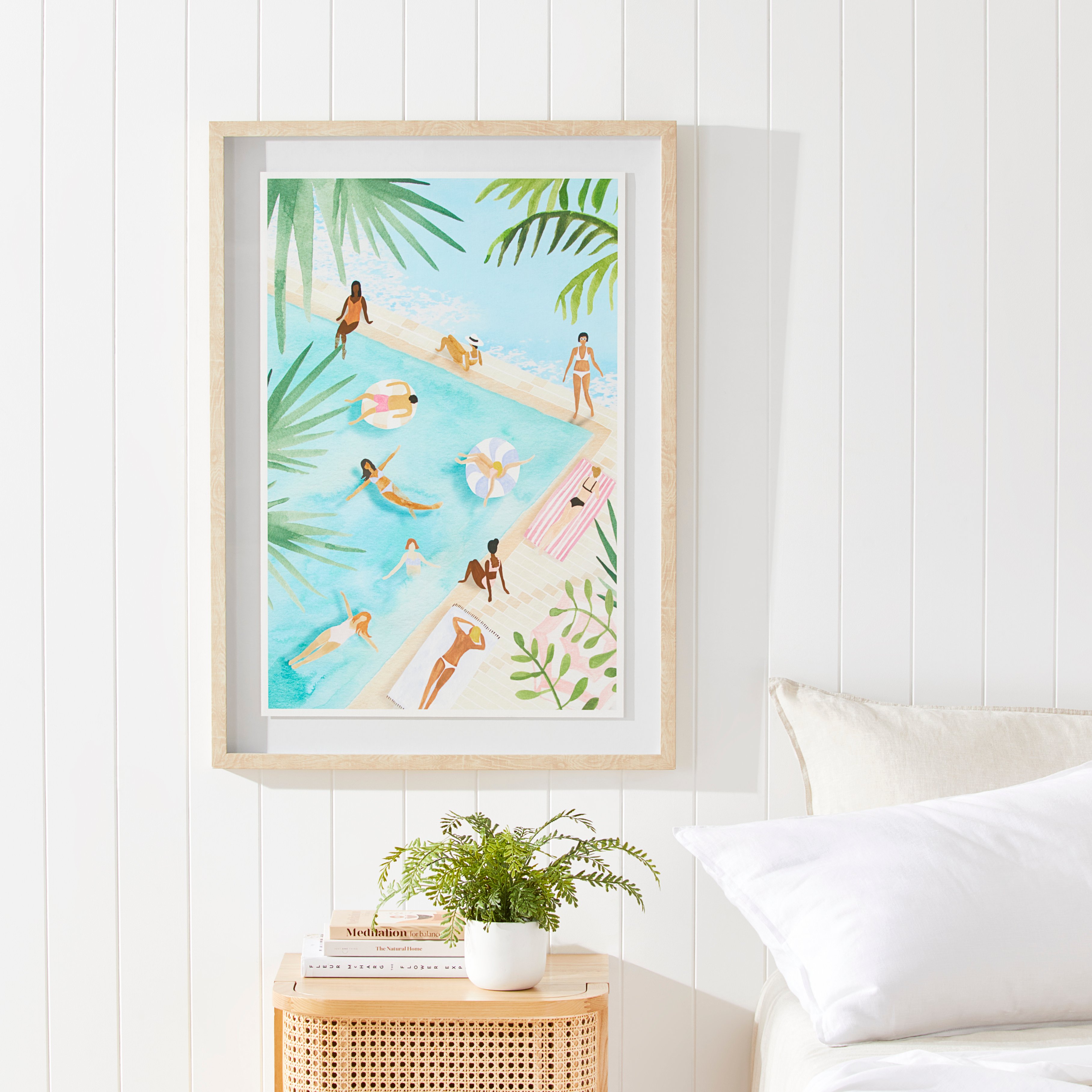 Summer Living Pool Framed Wall Art Adairs Summer living pool framed wall art adairs
