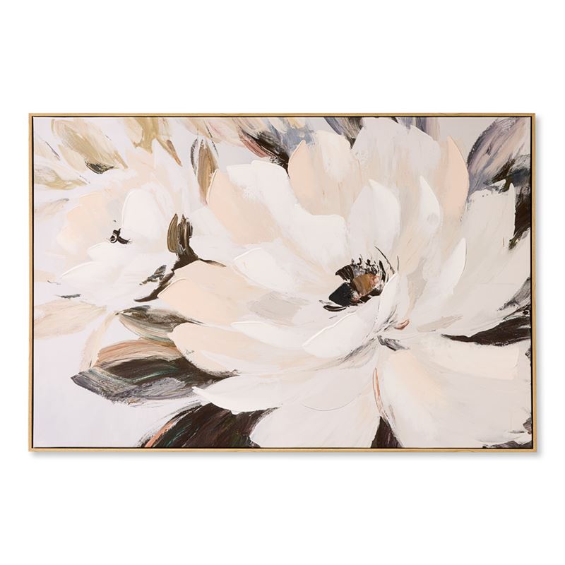 Bloom White Rose Canvas