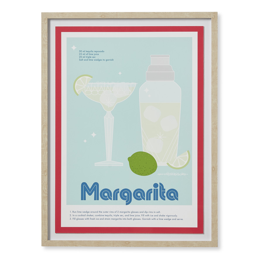 Cocktail Margarita Framed Wall Art Adairs