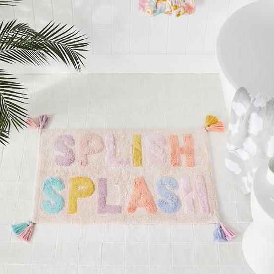 Novelty Splish Splash Gelato Pink Bath Mat