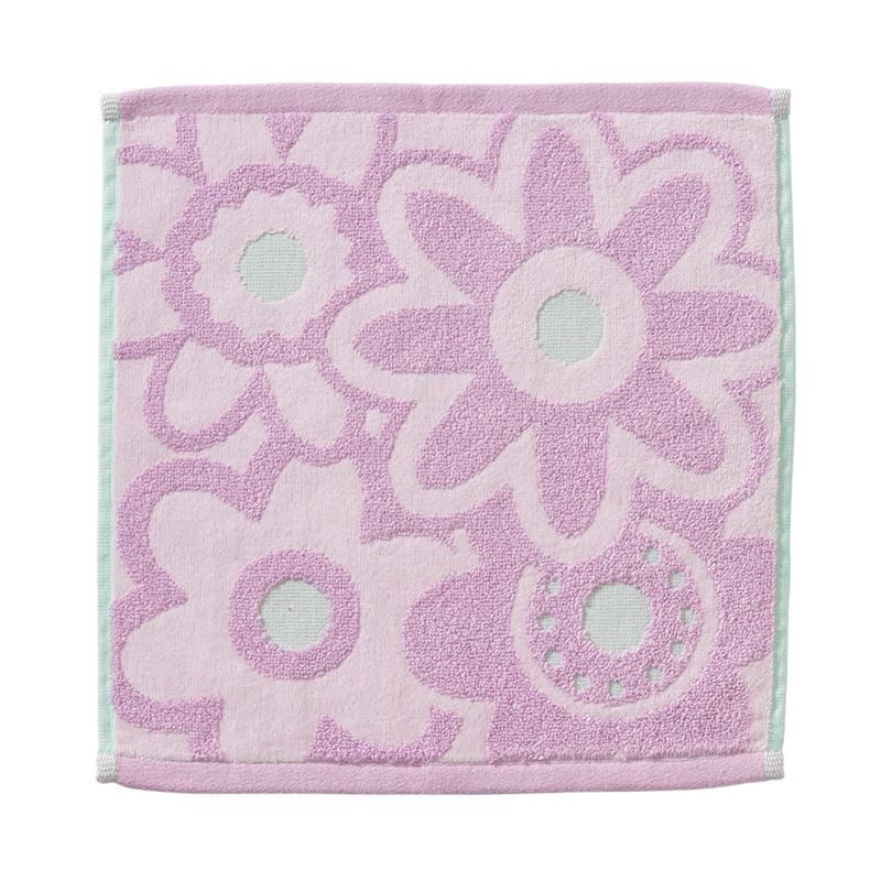 Poppy Floral Lilac & Mint Face Washers Pack of 2