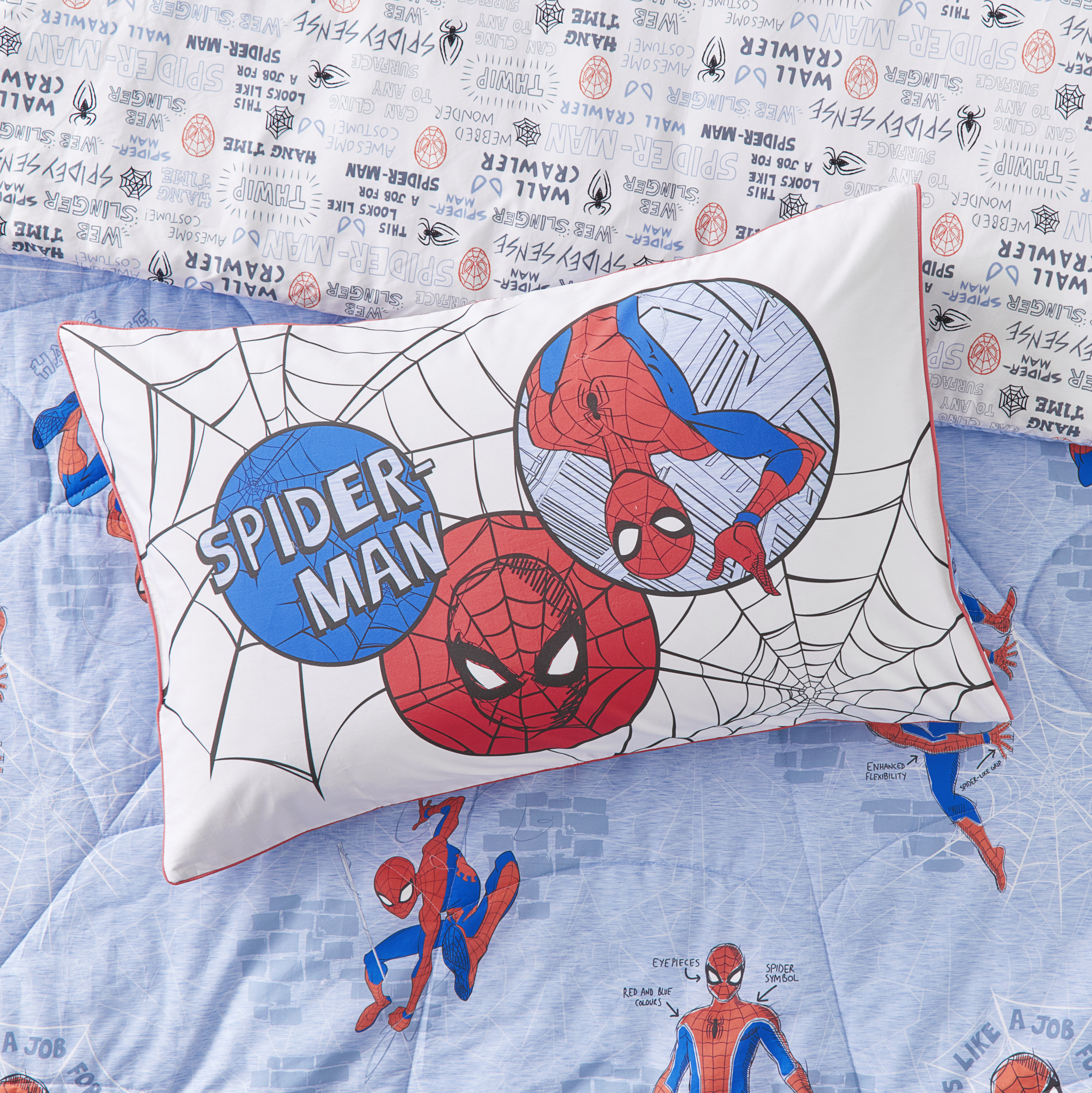 Spiderman pillowcase top