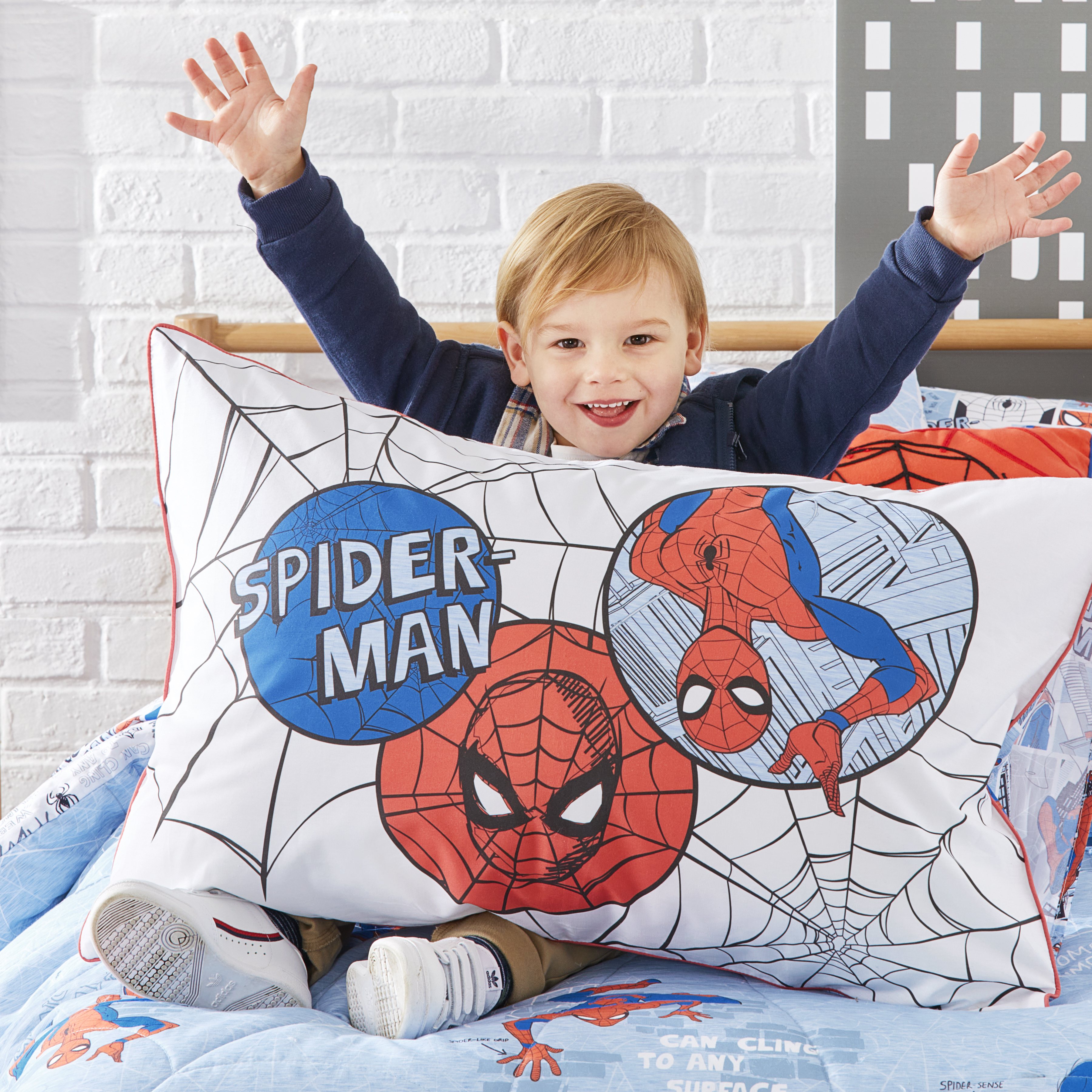 Adairs Kids Marvel The Amazing Spider Man Text Pillowcase
