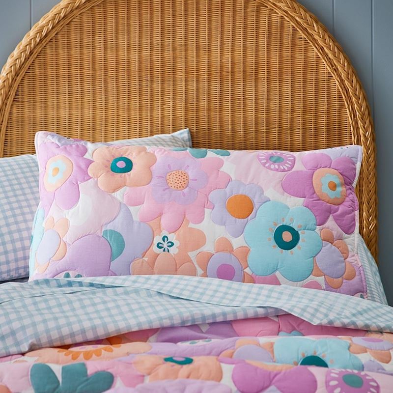 Poppy Floral Quilted Quilt Cover Set