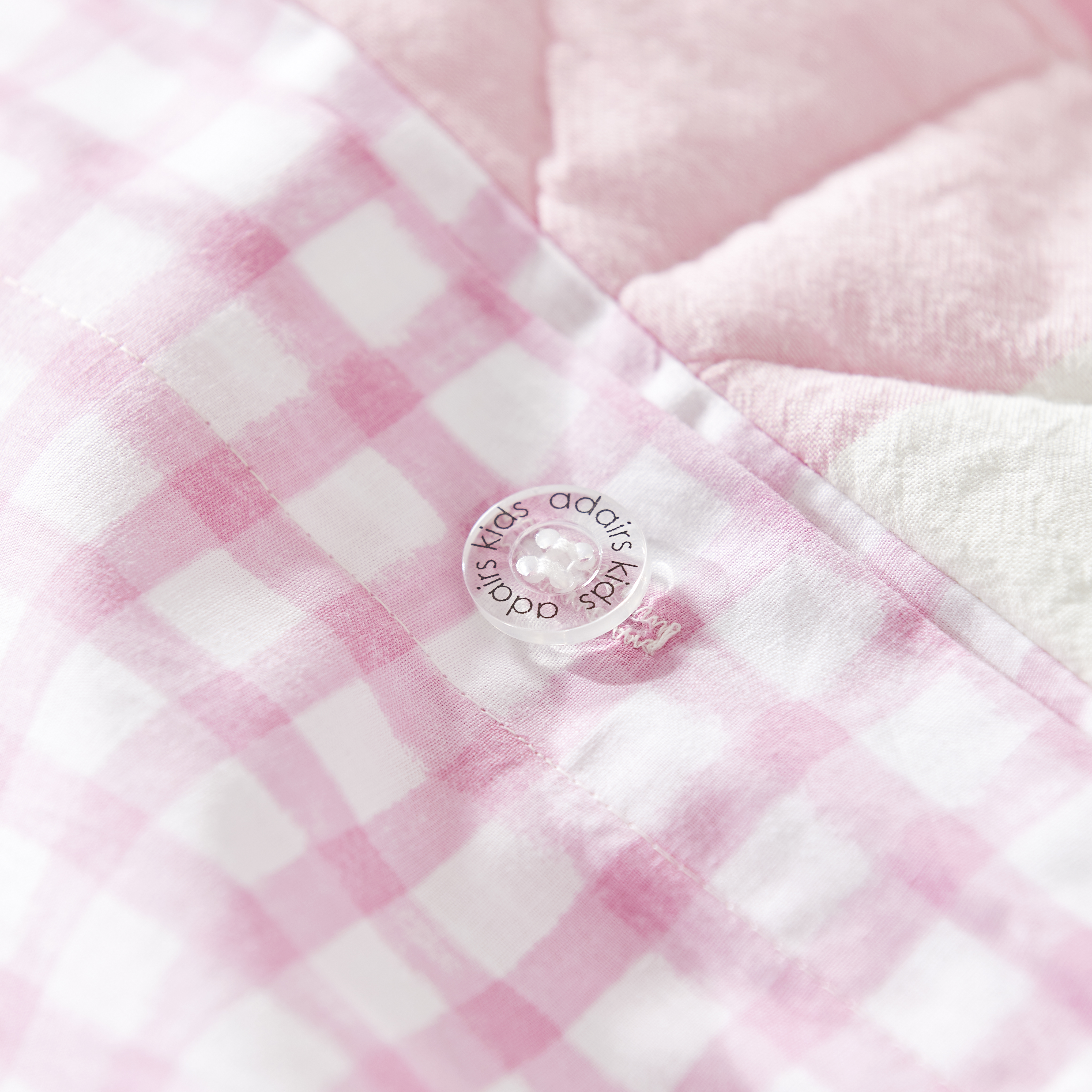 Adairs Kids Yarn Dyed Bubblegum Pink Gingham Quilt Cover Set Adairs