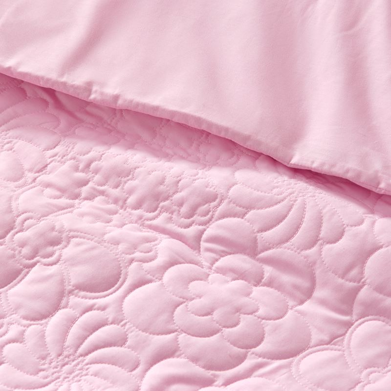 Adele Floral Mauve Quilted Quilt Cover Set