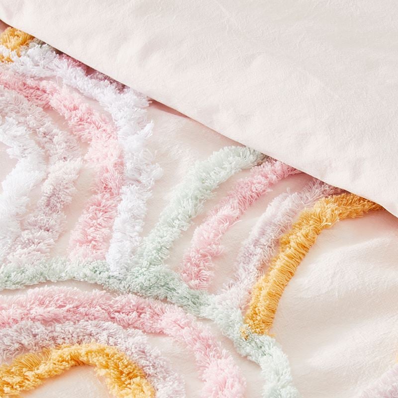 Rosie Rainbow Tufted Quilt Cover Set