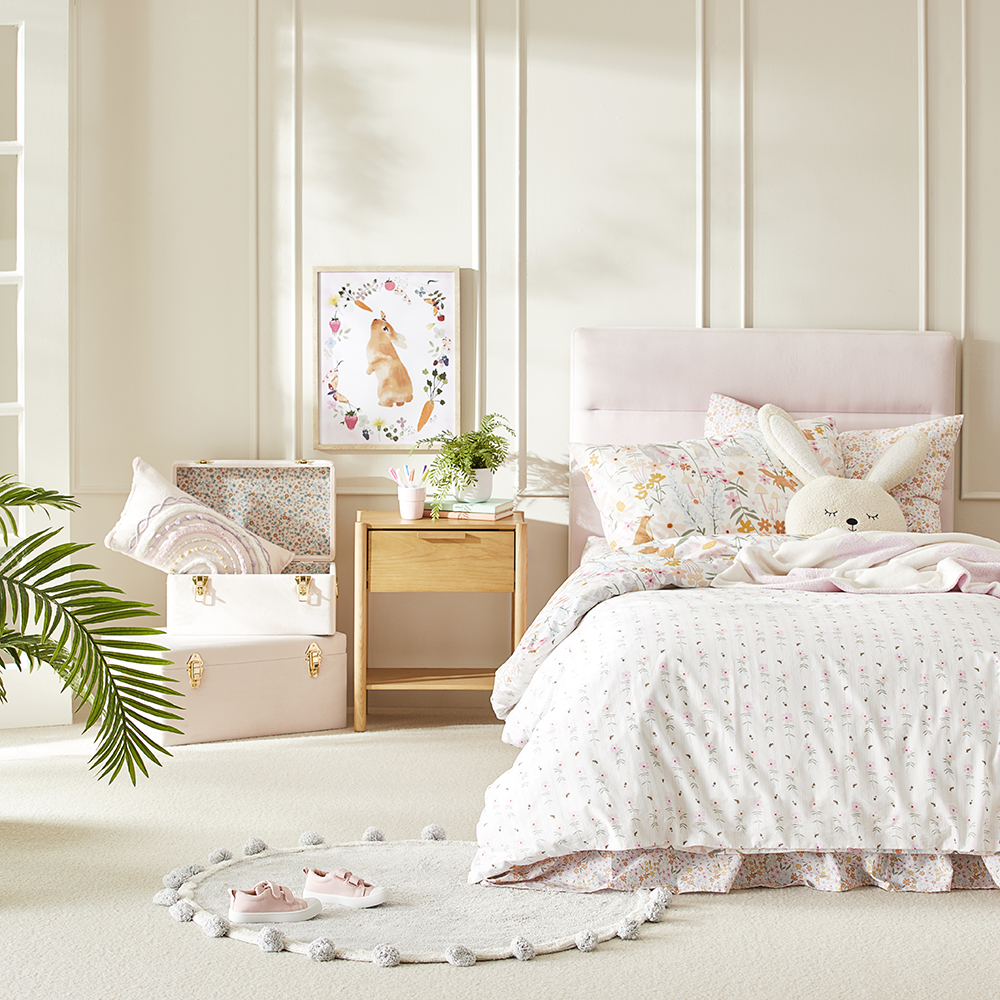 Adairs Kids Blossom Meadow Quilt Cover Set Adairs
