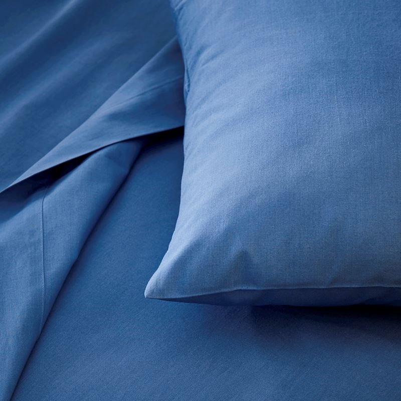 Dreamy Cotton Midnight Blue Sheet Set