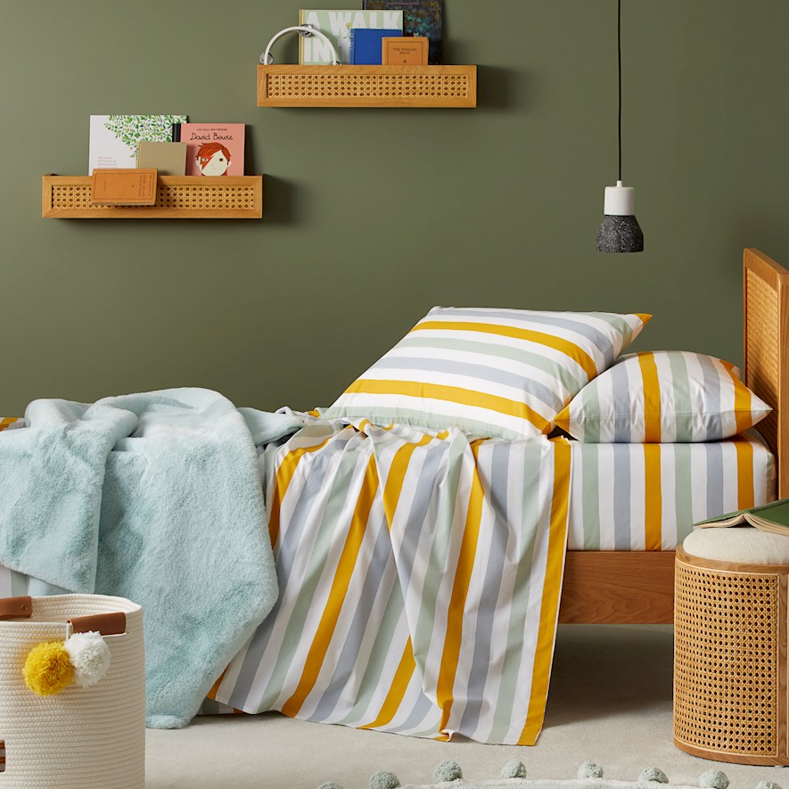 Adairs Kids - Winston Multi Stripe Sheet Set | Adairs