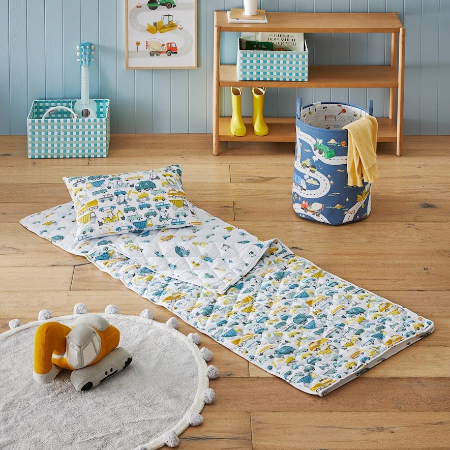 Kids sleeping bag with mattress best sale