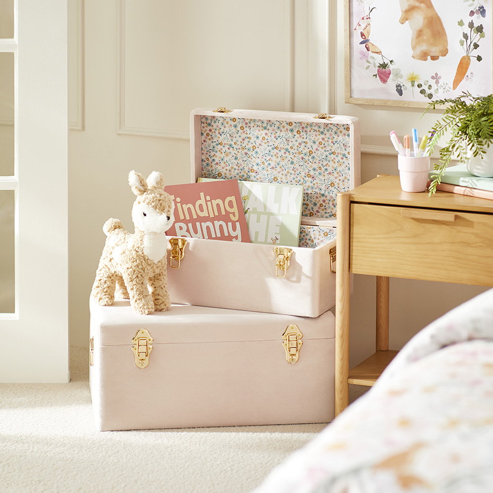 Adairs Kids - Sadie Floral Heirloom Storage Trunk | Kids Storage and Baskets | Adairs