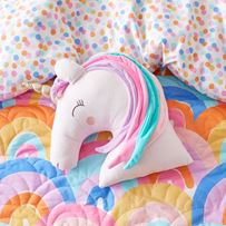 Rainbow Unicorn Burst Classic Cushion