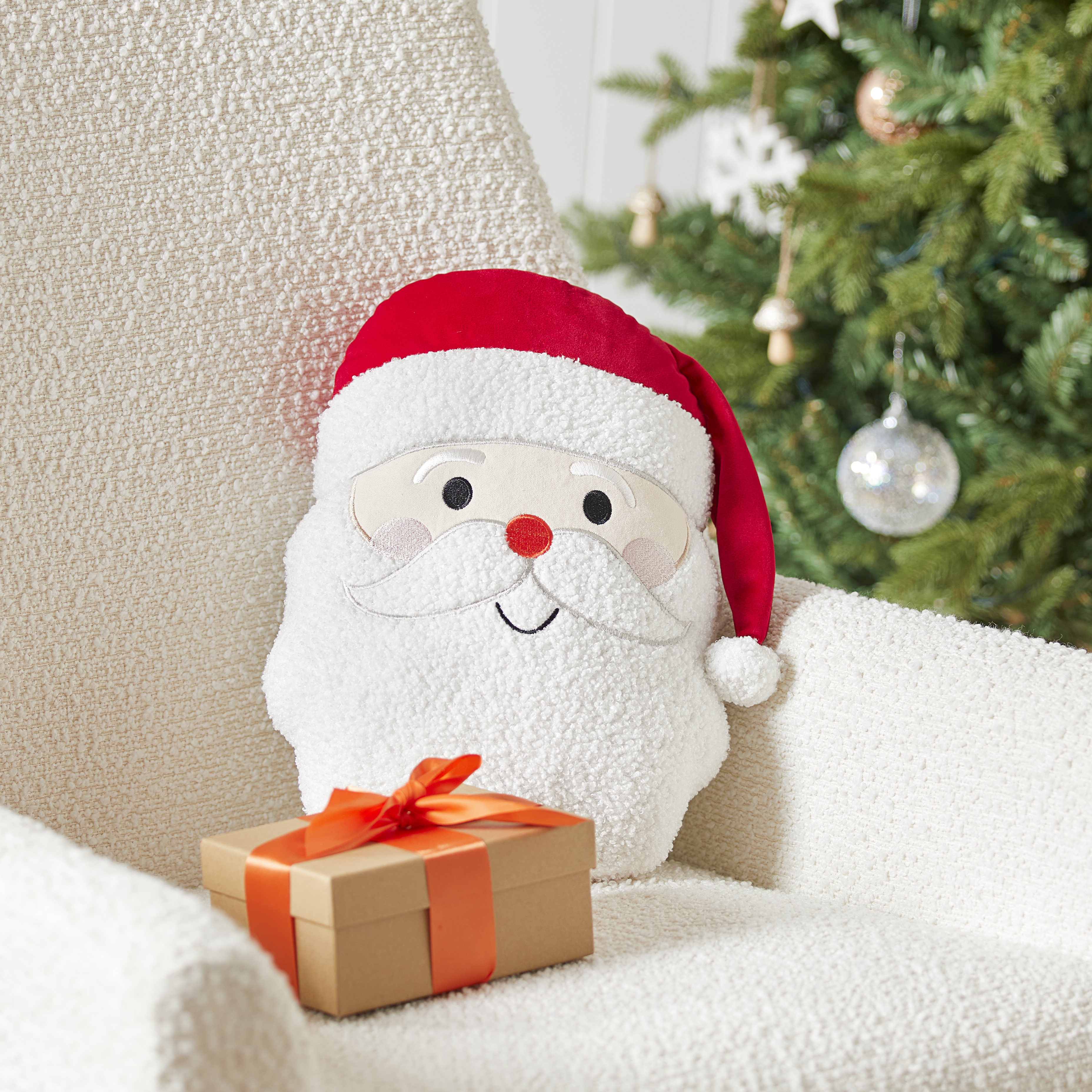 Adairs Kids Classic Cushion Range Cheery Santa Adairs