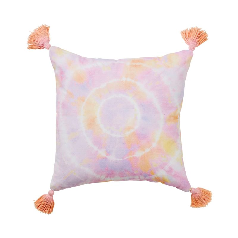 Zephyr Bubblegum Tie Dye Textured Cotton Cushion