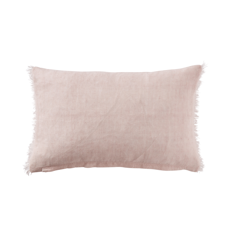 Adairs Kids Quincy Powder Pink Linen Cushion Adairs