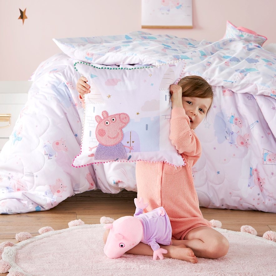 Peppa pig sales blanket and pillow