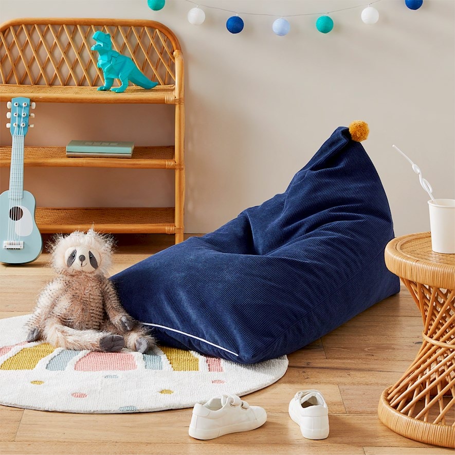 Adairs Kids Blue Bean Bag Cover Home Gifts Adairs