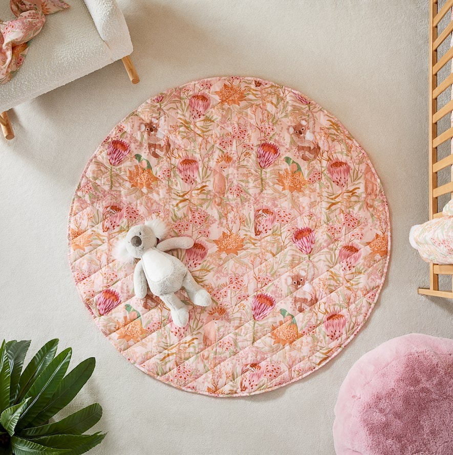 Floral baby play mat store