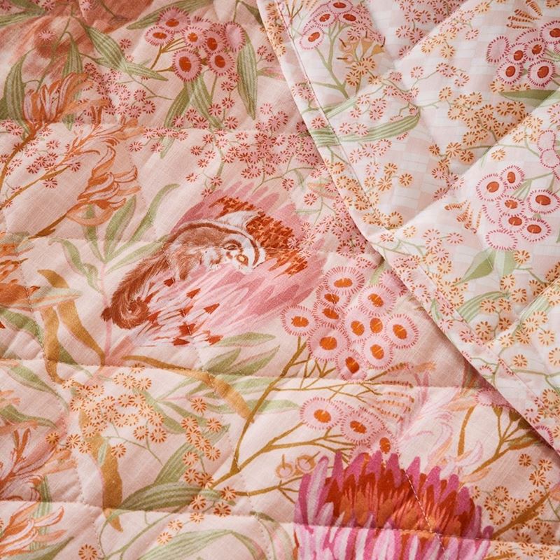Pretty Flora Blush Quilted Play Mat